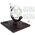 thumbnail image 1 of Juego de Decantador de Whisky Jadeshay Globe con 4 Vasos de Cristal de Vidrio de Borosilicato, 1 of 8