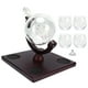 thumbnail image 1 of Juego de decantador de whisky Globe, contenedor de vino con 4 vasos, dispensador de licor, regalo para hombres, 1 of 14