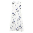 thumbnail image 4 of SMihono Robe Maxi Bohème d'Été pour Femmes Grande Taille Mode d'Été pour Femmes Décontractée Imprimée Sans Manches à Col Rond avec Poches Robe de Plage Décontractée Maxi Robe d'Été Robe d'Été Évasée de Plage, 4 of 5