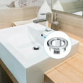 thumbnail image 5 of Unique Bargains 6Pack 24mm Sink Trim Overflow Cover Ring Hole Insert in Round Caps Silver, 5 of 5