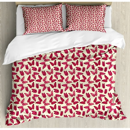 Butterfly King Size Duvet Cover Set Graceful Romantic Spring