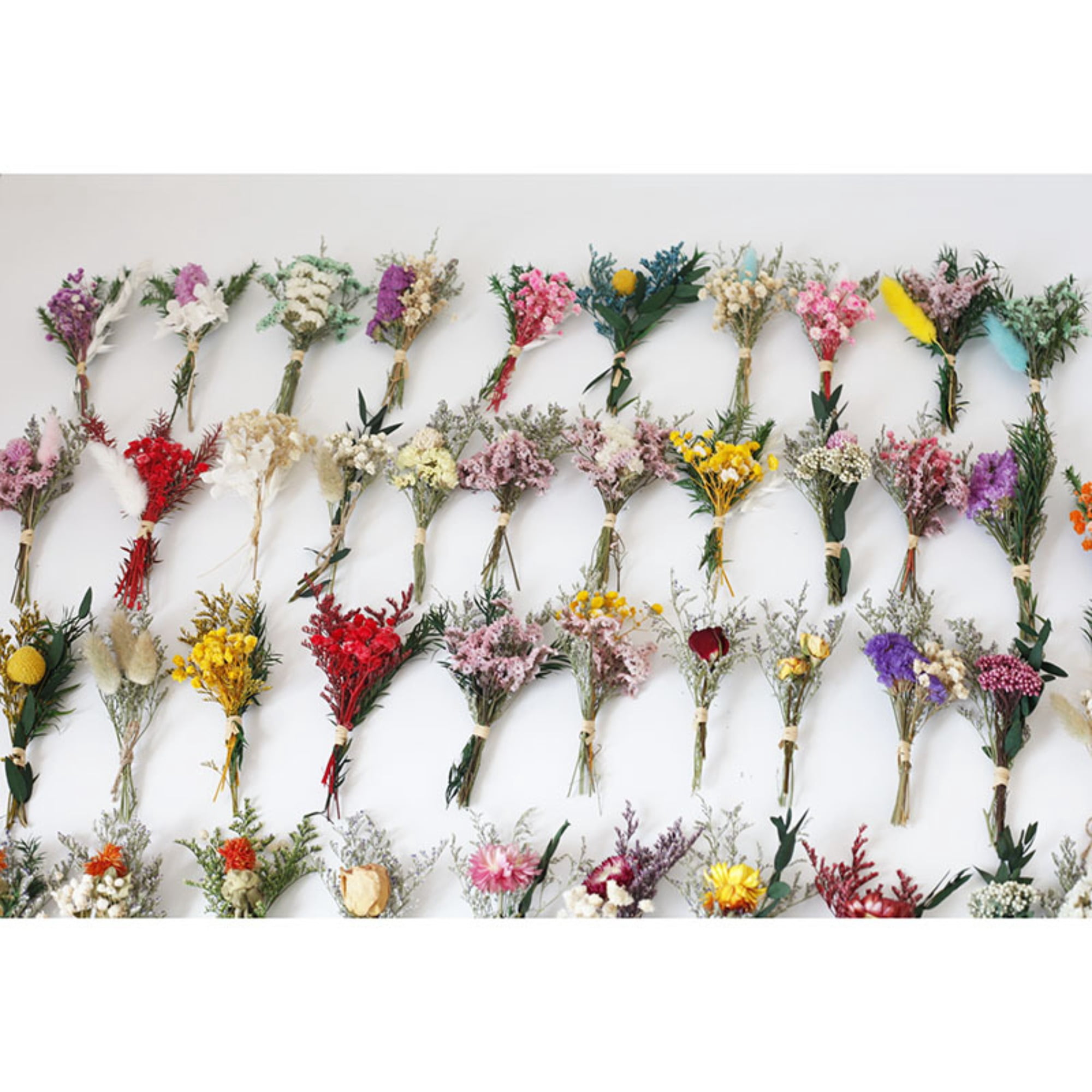 50Pcs Dried Flowers, Dried Flower Bouquet, Dry Flowers, 6 inch, Wildflowers Material, Multi-colored, Dried Flowers for Vase, for Home Decor, DIY Crafts, Wedding, Party Decor