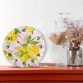 thumbnail image 6 of GZHJMY Lemon Wall Clock, 10" Silent Non Ticking Round Clock, Oil Painting Easy to Read Clock for Living Room Bedroom Bathroom Home Decor Holiday Gifts, 6 of 7