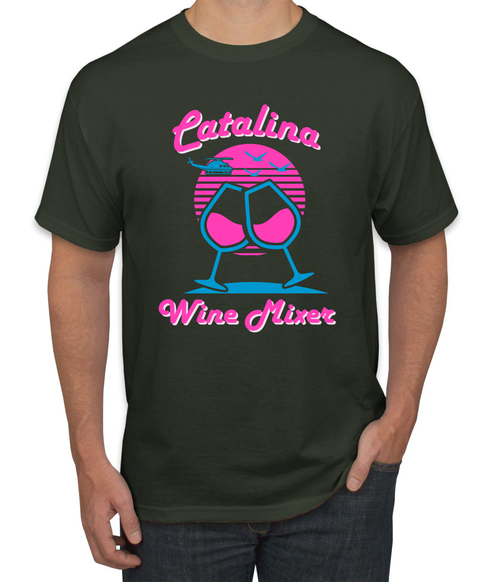 Catalina Wine Mixer Island Prestige Movie| Mens Pop Culture Graphic T-Shirt, Forest Green, X-Large - image 1 of 4