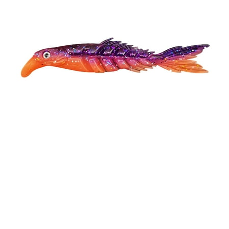YOLOKE Multi-Sectioned Minnow Fish Lure with Dual-Color Bone Tail Soft Bait in Various Colors and Sizes Scissor-shaped Tail Artificial Bait for Fishing