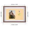 thumbnail image 2 of Uxcell Medal Display Case,Single Medal Display Shadow Box Medal Display Frame Wooden Stand for Sports Rosewood, 2 of 7
