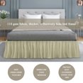 thumbnail image 3 of Unique Bargains Polyester  Ruffled Bed Skirt Brushed Durable Bedroom Sheet 16 Inch Drop, 3 of 9