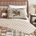 thumbnail image 6 of Lodge Quilt Set - Lightweight, Soft, All-Season - 2-Piece Reversible Rustic Bedding Set (Twin / Twin XL, Hemlock Green / Brown), 6 of 6