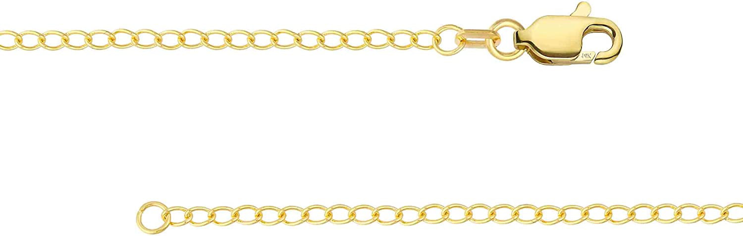 14K White Gold Chain Extender, 2or 3 Length Priced Individually Findings  (3 inches)