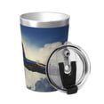 thumbnail image 2 of PAYOHTO Fighters in the Sky Insulated Stainless Steel Tumbler 12 oz Thermos Come with Straw Kids Leak-Proof Travel Mug Cup, 2 of 7
