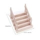 thumbnail image 3 of FELTECHELECTR Escalera en miniatura para casa de muñecas, pasamanos de madera, modelo de escalera, 3 of 5