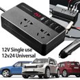 thumbnail image 1 of Muyoka Inversor de corriente para coche Convertidor de 12 V/24 V CC a 230 V CA con 4 puertos USB (6.2A y QC3.0) Muyoka Hogar, 1 of 7