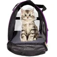 thumbnail image 4 of Pet Travel Carrier Portable Bag for Cats, Dogs, Kittens or Puppies, Collapsible, Durable, Airline Approved, Travel Friendly, Small Size:17"L x 7.9"W x 11.4"H, Purple, 4 of 4