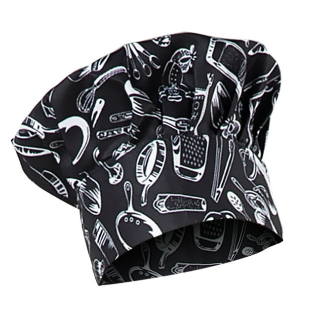 Ajustable Cocinero Cocina Cocina Hoteles Baker Chef Gorro Elástico Catering kusrkot Casquillo del cocinero