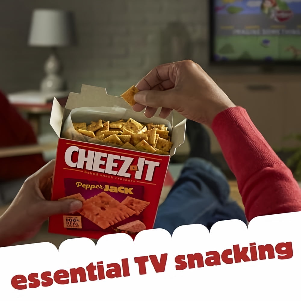 Cheez-It Baked Snack Crackers Pepper Jack 12.4 oz (Pack of 84)