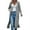 Gray, variant on Open Front Long Cardigan Sweaters for Women Ribbed Knit Oversized Fall Casual Coat with Pockets