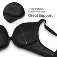 thumbnail image 3 of Nimiah Push Up Padded Bra, Seamless T-Shirt Underwire Plunge Bra for Women, 3 of 5
