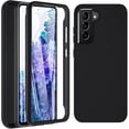 thumbnail image 1 of HSHDLDF Samsung S21 FE Case, Full Body Rugged Case with Built-in Screen Protector, Military Grade Heavy Duty Anti-Scratch Shockproof Protection Bumper Case for Samsung Galaxy S21 FE 5G (Black), 1 of 7