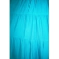 thumbnail image 5 of Beautybatik Turquoise Women Boho Gypsy Summer Elastic Waist Renaissance Maxi Flowy Long Tiered Plus Size Skirt 1X, 5 of 5