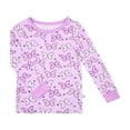 thumbnail image 2 of Sleep On It Infant Girls 2-Piece Super Soft Jersey Snug-Fit Pajama Set with Matching Socks - Butterfly Bliss, Purple, Size 12M, 2 of 4