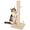 Beige, variant on BORGEBY 33 Inch Cat Scratching Post, Natural Sisal Rope Cat Scratcher with Hanging Ball Toy for Indoor Cats and Adults ,Beige