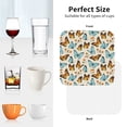 thumbnail image 5 of Leather Coasters with Heat-resistant for Drinks, Butterflies (2) Cup Coasters Cup Pad Mat for Tabletop Protection, Coffee Table, Office Desk and Housewarming Gift, 5 of 5