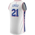 thumbnail image 3 of Men's Fanatics Joel Embiid White Philadelphia 76ers Replica Jersey - Association Edition, 3 of 3
