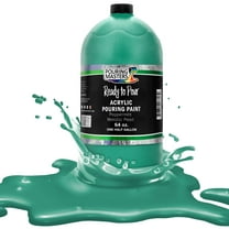 Pouring Masters Peppermint Metallic Pearl Acrylic Ready to Pour Pouring Paint – Premium 64-Ounce Pre-Mixed Water-Based - For Canvas, Wood, Paper, Crafts, Tile, Rocks and more