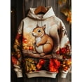 thumbnail image 3 of Sudadera con capucha con estampado 3D de animales, divertida, pollo, ardilla, caballo, conejo, para hombre y mujer, sudadera de gran tamaño a la moda, abrigo de calle para mujer, 3 of 5
