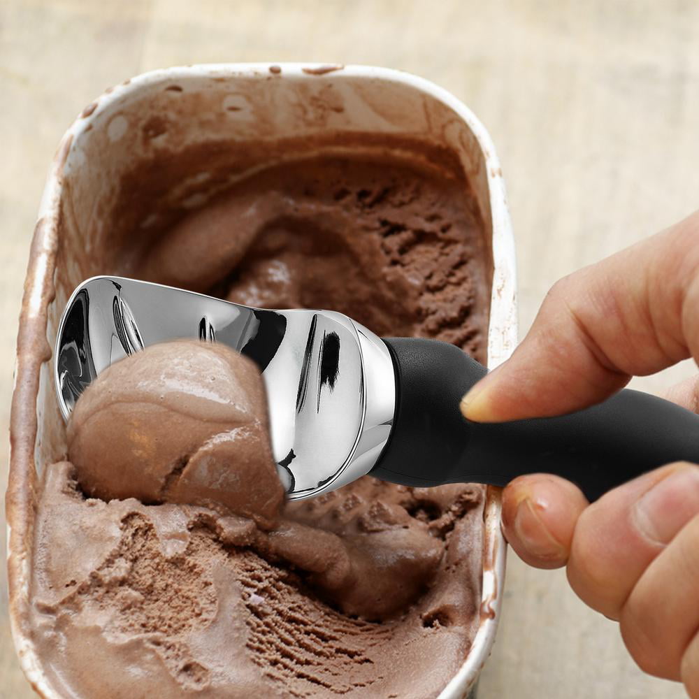 BESTONZON Ice Cream Scoop Zinc Alloy Dessert Spoon Dishwasher Safe Ice  Cream Scooper with Comfortable Handle (Aqua) 