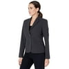 Jones New York Washable Suiting Two-Button Jacket Pewter Heather