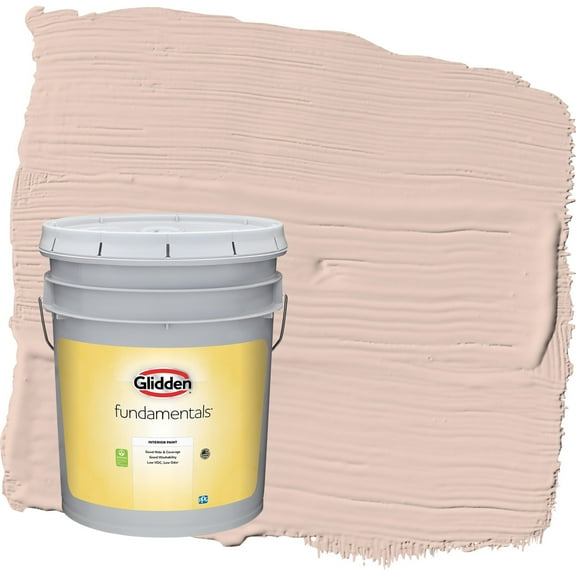 Glidden Fundamentals Sultan Sand / Orange Semi-Gloss Interior Paint, 5 Gallon