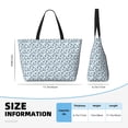 thumbnail image 4 of Xecao Nautical Theme Anchors for versatile beach bag for women includes zipper pockets and waterproof material, ideal for vacations and adventures., 4 of 7