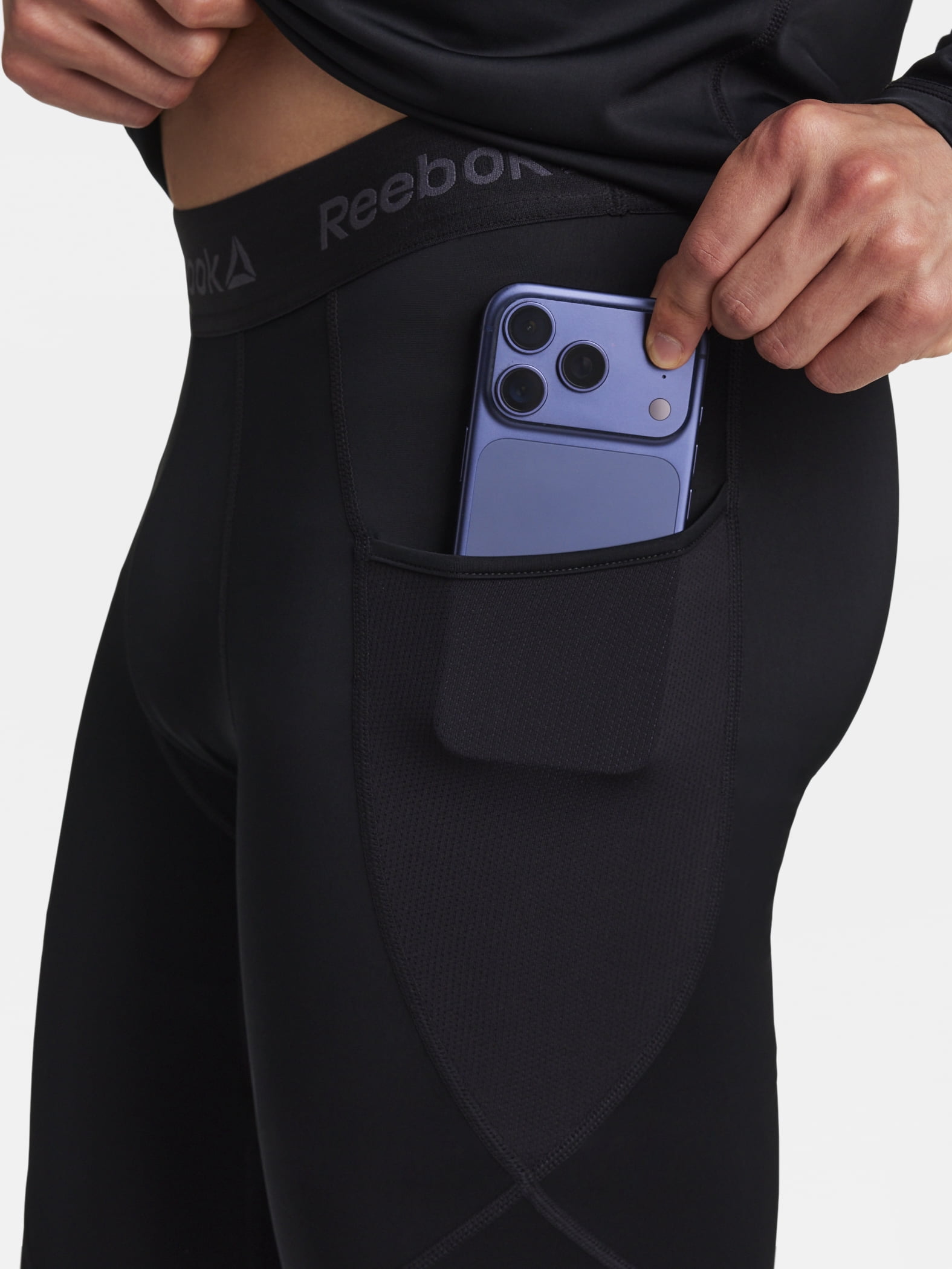 Reebok Men's and Big Men's Kinetic Compression Leggings, Sizes XS-5XL