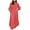QR1_Red, variant on Meichang Plus Size Dresses for Women V Neck Ruffle Half Sleeve Smocked Waist Maxi Dresses Casual Cotton Linen Ruffle Hem Long Dresses Clothes