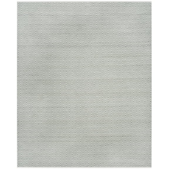 SAFAVIEH Boston Victoria Geometric Cotton Area Rug, Grey, 4' x 4' Square