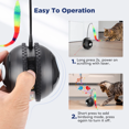 thumbnail image 3 of Interactive Cat Toy Ball,FurLove Automatic Rolling Ball for Dogs Cats ,Motion Activated Cat Toy for Indoor, Black, 3 of 8