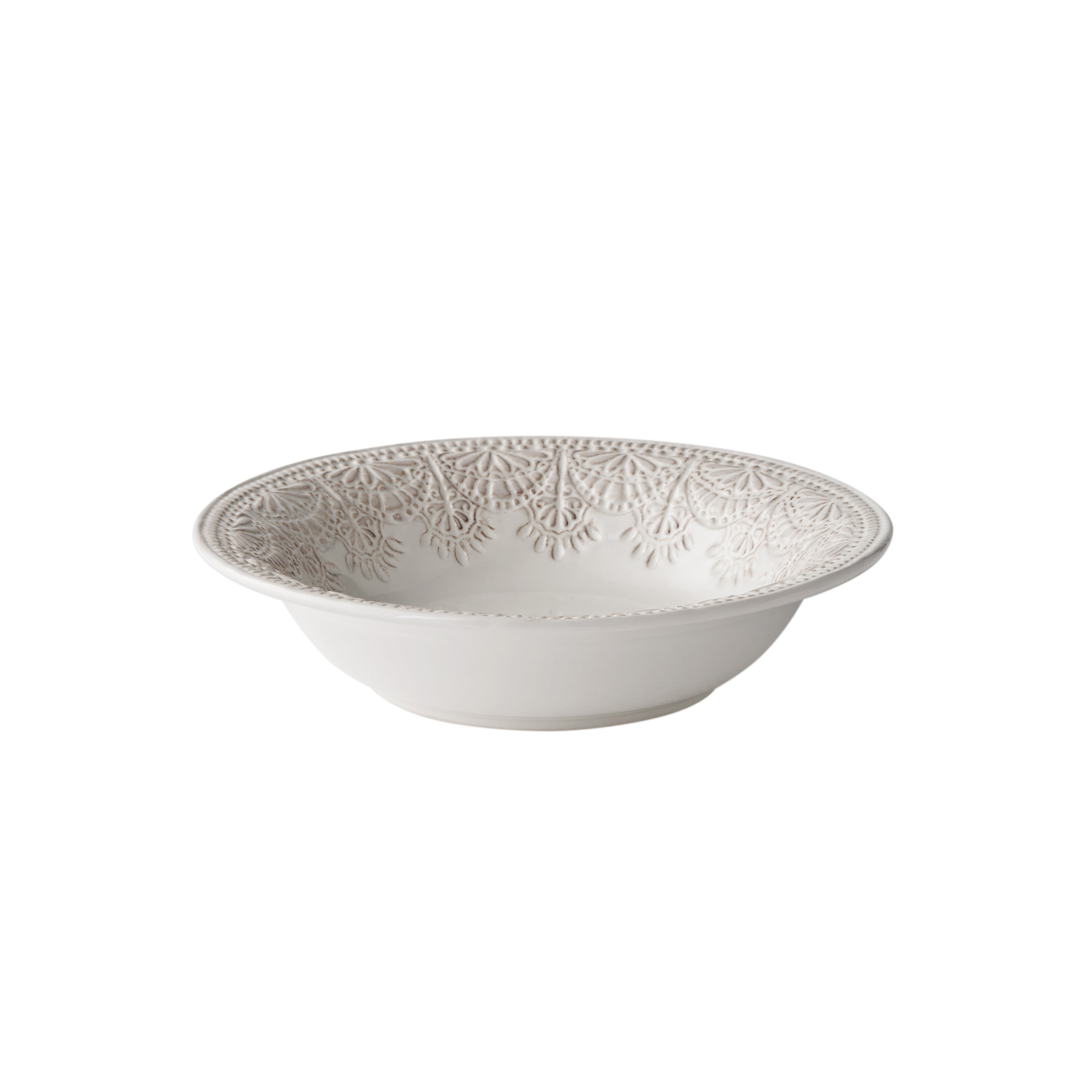 The Pioneer Woman Vintage Lace 12-Piece Ceramic Dinnerware Set, Linen, Set for 4