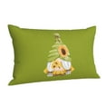 thumbnail image 2 of Kll Sunflower Gnomes Pillow Covers Envelope Closure,Super Soft And Cozy Fuzzy Fleece Pillow Case Cover 14"X20", 2 of 9