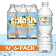 Splash Refresher Pineapple Mango Flavored Water, 16.9 fl oz, 6 Pack