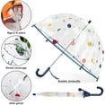 thumbnail image 3 of MGH Kids Clear Bubble Umbrella 2 Pack - Dome Windproof Rain Umbrellas for Boys and Girls, 3 of 7