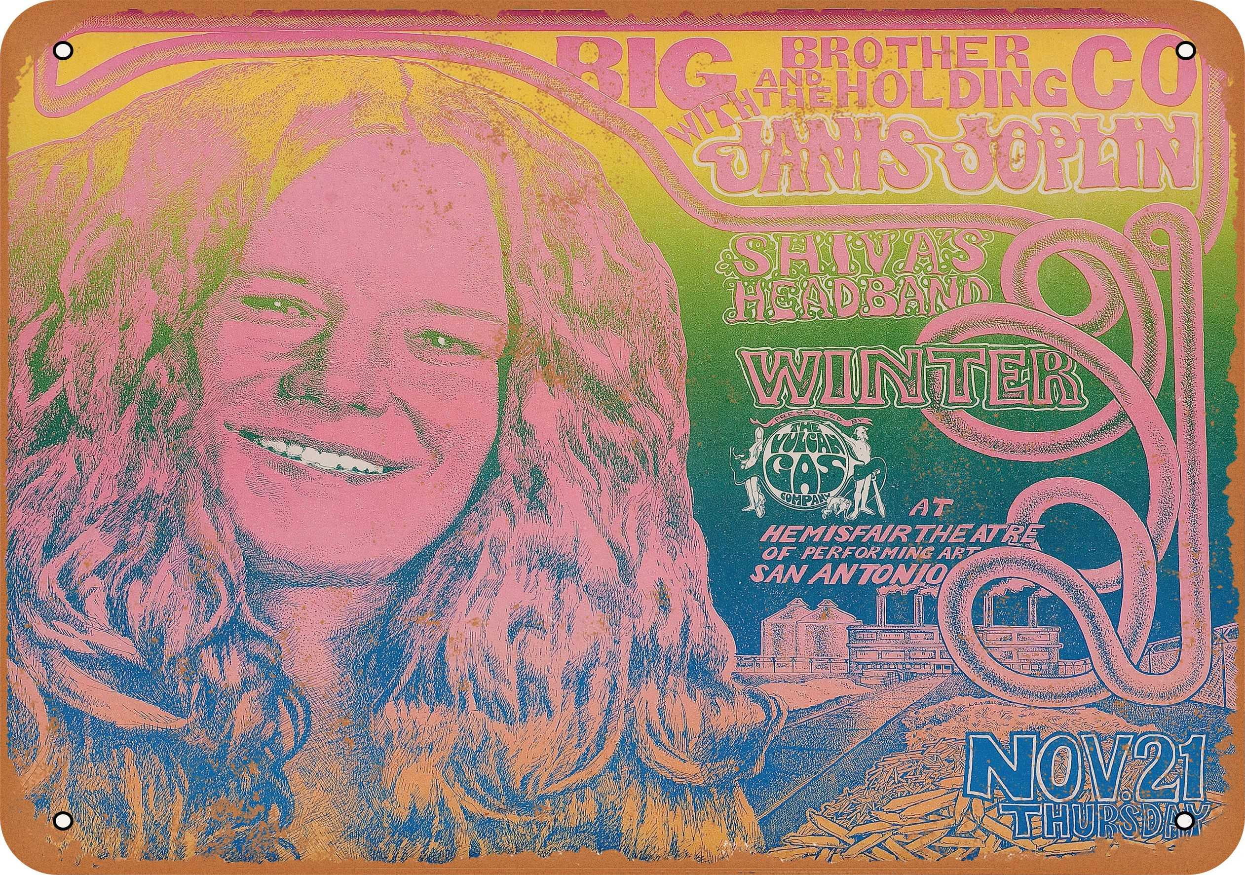 Print 4x6 San Francisco 1968 Janis Joplin