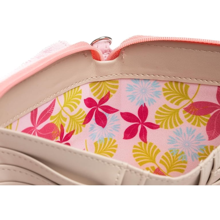 Disney Pink Marie Crossbody Phone Pouch with Floral Strap Loungefly Disney The Aristocats Crossbody Bag Purse Pink  main image 3