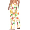 thumbnail image 6 of Autumn Fall Maple Leaves Men's Pajama Pants Cotton Long Sleepwear Lounge Pants L, 6 of 7