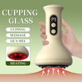 thumbnail image 2 of Flaremore Electric Cupping Massager 9 Levels Adjustable Multifunctional Body Scraping Tool USB Rechargeable Hot Compress Gua Sha Tool Apparatus for Abdomen Back Legs,Yellow, 2 of 10