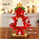 thumbnail image 1 of Nuevo colgante para árbol de Navidad para decoración del hogar, de madera, con Mini adornos colgantes, campanas de muñeco de nieve, manualidad para regalo de Navidad para niños, 1 of 4