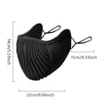 thumbnail image 3 of Fgnfyis Women Solid Color Lightweight Breathable Sun Protection Bandana Neck Wraps Summer Outdoor Cycling Hiking Travel Black, 3 of 4