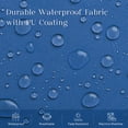 thumbnail image 4 of Phantoscope 18 x 18 inch Blue Polyester Outdoor Throw Pillows, Waterproof Dual-Use, 2 Pack, 4 of 9