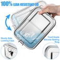thumbnail image 5 of Vesteel Stainless Steel Bento Box, 29oz Lunch Box Metal Food Storage Container with Removable Dividers, Portable & Leak-Proof Meal Prep Container with 3 Compartment, 5 of 8