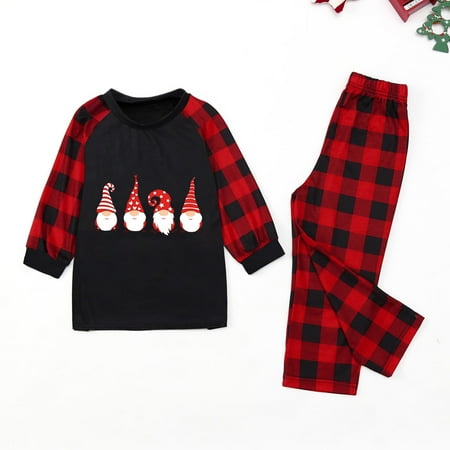 

Christmas Family Matching Pajamas Sets Holidays Family Top And Pants Jammies Child Style